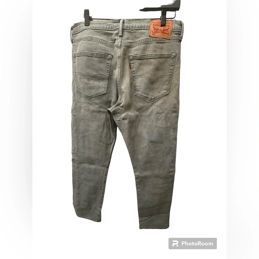 Vintage Levi’s 522 Slim - Men’s 33 x 30 - Washed Gray - No Longer Made - Picture 2 of 5